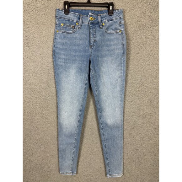 I.n.c. International Concepts Women's Mid Rise Skinny Jeans Size 4 Blue NWOT's - Picture 1 of 7